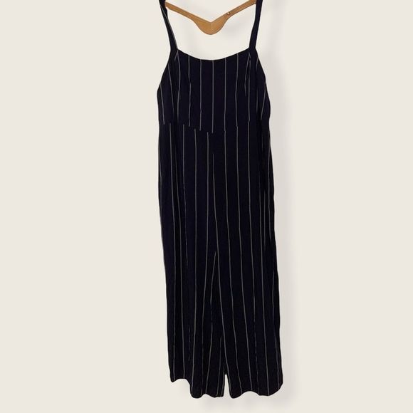 Forever 21 Pants - F21+ Navy Striped Romper